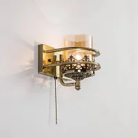 Бра с выключателем Ориент CL464313 Citilux янтарный прозрачный 1 лампа, основание бронзовое в стиле классический 