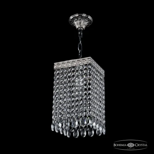 Светильник подвесной 19202/15IV Ni Bohemia Ivele Crystal прозрачный 1 лампа, основание никель в стиле классический sp