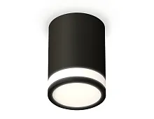 Светильник накладной Techno spot XS7422021 Ambrella light чёрный 1 лампа, основание чёрное в стиле хай-тек модерн круглый