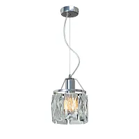 Светильник подвесной V5289-9/1S Vitaluce прозрачный 1 лампа, основание хром в стиле современный классический 
