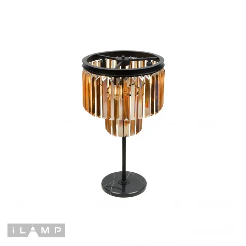 Настольная лампа Triumph 7382/3T CR iLamp прозрачная 3 лампы, основание чёрное металл в стиле современный  фото 3