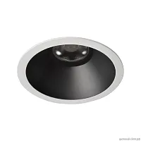 Светильник точечный LED Comb 10330/F White Black LOFT IT чёрный 1 лампа, основание белое в стиле современный хай-тек круглый