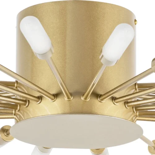 Люстра потолочная Ragno 732283 Lightstar белая на 28 ламп, основание бежевое матовое золото в стиле современный  фото 2