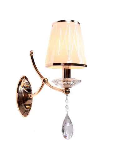 Бра Dominni LDW 9268-1 GD Lumina Deco бежевый на 1 лампа, основание золотое в стиле классический  фото 4