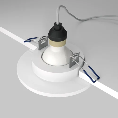 Светильник точечный Gyps DL004-1-01-W Maytoni белый 1 лампа, основание белое в стиле современный  фото 2