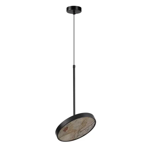 Светильник подвесной LED Bergi 5064/15L Odeon Light серый бежевый 1 лампа, основание чёрное в стиле современный  фото 4