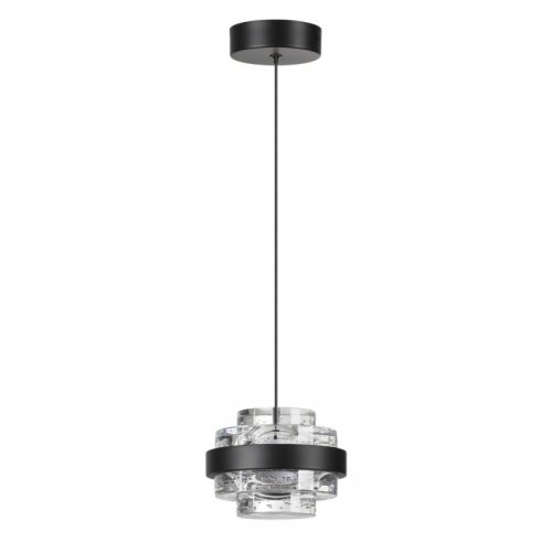 Светильник подвесной LED Klot 5031/6L Odeon Light прозрачный 1 лампа, основание чёрное в стиле современный встраиваемый