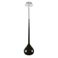 Светильник подвесной 808117 Lightstar чёрный 1 лампа, основание хром в стиле арт-деко 