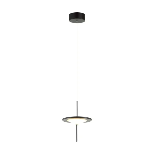 Светильник подвесной LED Steka 5012/10L Odeon Light чёрный белый 1 лампа, основание чёрное в стиле минимализм  фото 3