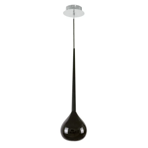 Светильник подвесной 808117 Lightstar чёрный 1 лампа, основание хром в стиле арт-деко 