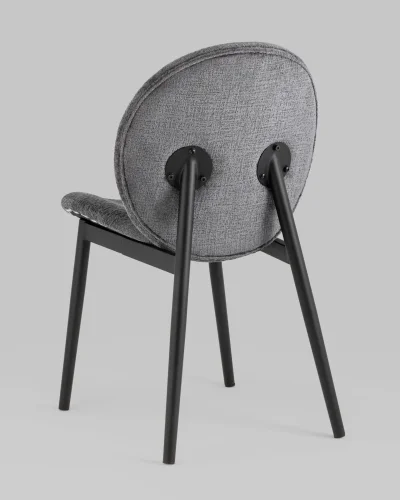 Кресло Эллиот, серый УТ000035981 Stool Group, серый/альпака, ножки/металл/чёрный, размеры - *860***480*610 фото 4