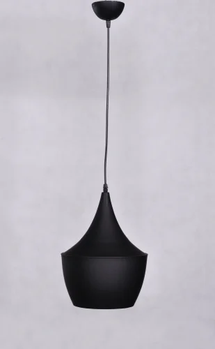 Светильник подвесной Foggi  LDP 7712-B BK Lumina Deco чёрный золотой 1 лампа, основание чёрное в стиле современный лофт  фото 5