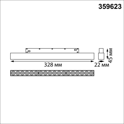 Трековый светильник LED с переключателем цветовой темперетуры Flum 359623 Novotech чёрный для шинопроводов серии Flum чёрный фото 2