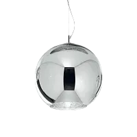 Светильник подвесной NEMO SP1 D40 CROMO Ideal Lux хром 1 лампа, основание хром в стиле современный шар
