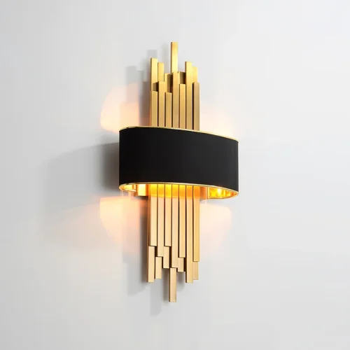 Бра ROMAN 101993-26 ImperiumLoft чёрный на 2 лампы, основание золотое в стиле современный фото 6