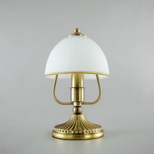 Настольная лампа Адриана CL405813 Citilux белая 1 лампа, основание бронзовое металл в стиле классический  фото 2