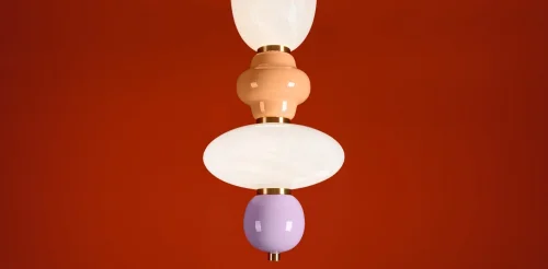 Светильник подвесной LED Solare FR5594PL-L15B Freya белый разноцветный на 1 лампу, основание чёрное в стиле мемфис современный фото 10 Светильник подвесной LED Solare FR5594PL-L15B Freya белый разноцветный на 1 лампу, основание чёрное в стиле мемфис современный фото 10