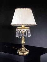 Настольная лампа P 4761 P Reccagni Angelo белая 1 лампа, основание золотое хрусталь металл в стиле классический 