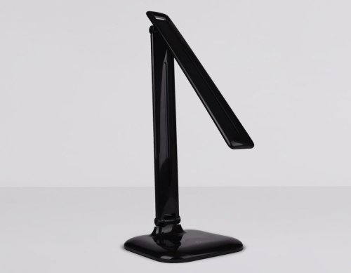 Настольная лампа офисная LED DE501 Ambrella light чёрная 1 лампа, основание чёрное металл в стиле хай-тек современный  фото 2