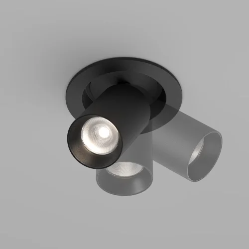 Светильник точечный LED Focus LED C071CL-7W4K-B Maytoni чёрный на 1 лампу, основание чёрное в стиле современный хай-тек трубочки круглый фото 7