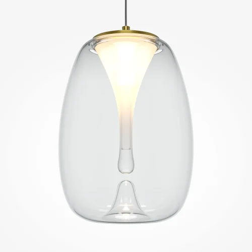 Светильник подвесной LED Splash MOD282PL-L8G3K1 Maytoni прозрачный 1 лампа, основание золотое в стиле современный  фото 2