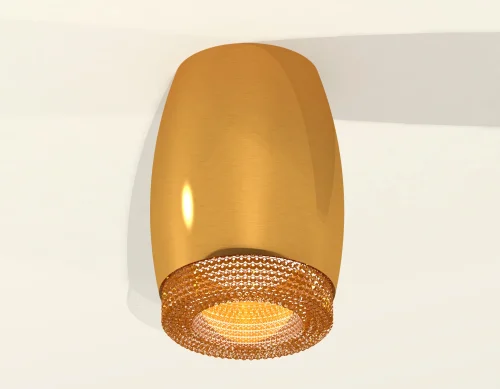 Светильник накладной Techno spot XS1125011 Ambrella light золотой жёлтый 1 лампа, основание золотое жёлтое в стиле современный круглый фото 2