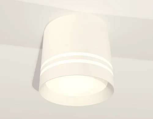 Светильник накладной XS8110007 Ambrella light белый 1 лампа, основание белое в стиле хай-тек круглый фото 2
