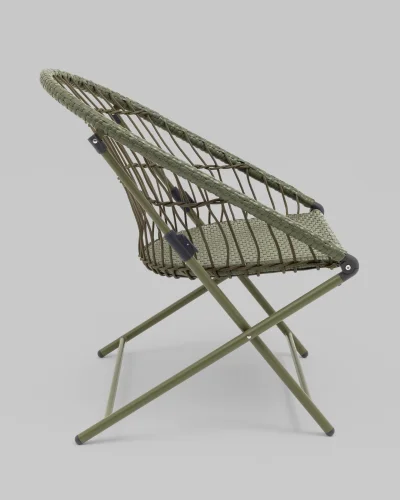 Комплект складной мебели для сада Soley, зелёный УТ000039925 Stool Group на 1 , основание в стиле кантри раскладной фото 6
