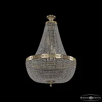 Люстра подвесная 19051/H2/60IV G C1 Bohemia Ivele Crystal прозрачная на 15 ламп, основание золотое в стиле классика sp