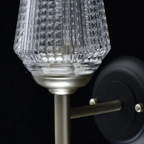 Бра Альгеро 285021201 MW-Light прозрачный на 1 лампа, основание серебряное в стиле классика  фото 5