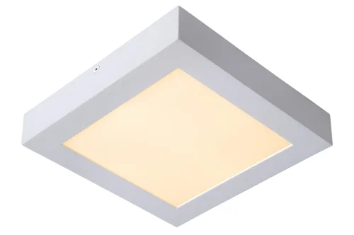 Светильник потолочный LED Brice-Led 28117/22/31 Lucide белый на 1 лампу, основание белое в стиле современный квадраты