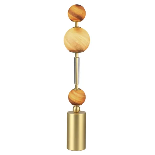 Настольная Лампа светодиодная Callisto 5457/4TL Odeon Light коричневая на 1 лампу, основание золотое металл в стиле арт-деко современный шар фото 4 Настольная Лампа светодиодная Callisto 5457/4TL Odeon Light коричневая на 1 лампу, основание золотое металл в стиле арт-деко современный шар фото 4