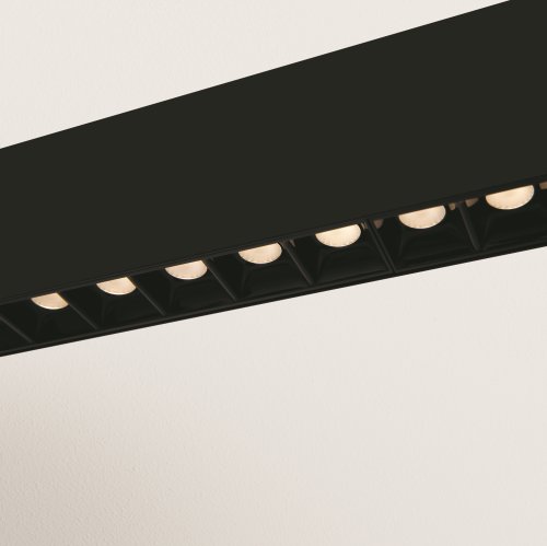 Светильник подвесной LED Vinder P050PL-L40B4K Maytoni чёрный на 1 лампу, основание чёрное в стиле хай-тек линейный фото 3