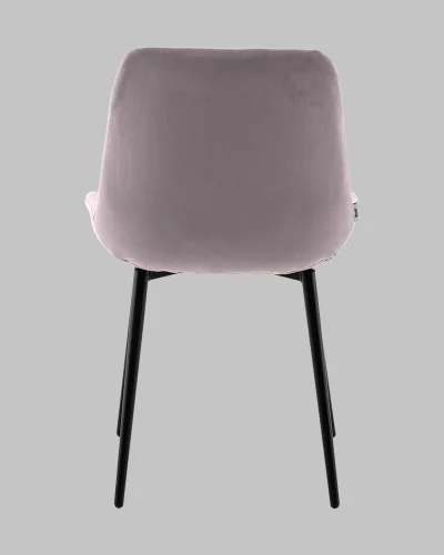 Стул Флекс N светло-сиреневый УТ000041308 Stool Group, сиреневый/велюр, ножки/металл/чёрный, размеры - *830**** фото 5