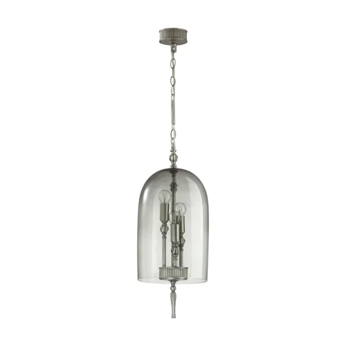 Светильник подвесной Bell 4882/3 Odeon Light серый прозрачный 3 лампы, основание матовое серебро в стиле классический 
