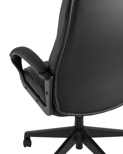 Кресло игровое TopChairs ST-Cyber 8 черный эко.кожа крестовина пластик УТ000035205 Stool Group, чёрный/экокожа, ножки/металл/чёрный, размеры - ****655*770 фото 4