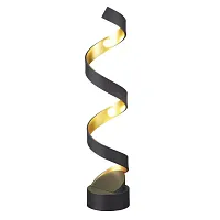Настольная Лампа светодиодная Spira 3832/12TL Odeon Light золотая чёрная на 1 лампу, основание золотое чёрное металл в стиле современный 
