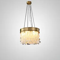 Люстра подвесная VERONA B L6 193707-23 ImperiumLoft прозрачная на 6 ламп, основание латунь в стиле современный 