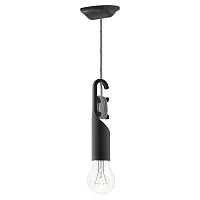 Светильник подвесной Cozy LSP-8548 Lussole без плафона 1 лампа, основание чёрное в стиле современный 