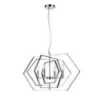 Светильник подвесной Folle VL1513P04 Vele Luce без плафона хром на 4 лампы, основание хром в стиле хай-тек 