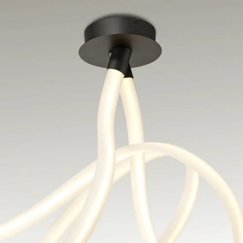 Светильник потолочный LED Armonia 6790 Mantra белый 1 лампа, основание чёрное в стиле современный хай-тек  фото 4