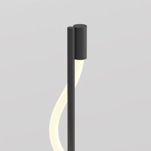 Торшер LED Tau MOD166FL-L15B3K Maytoni  белый 1 лампа, основание чёрное в стиле минимализм хай-тек современный
 фото 3