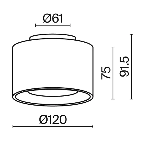 Светильник накладной LED Planet C009CW-L16B4K Maytoni чёрный на 1 лампу, основание чёрное в стиле современный хай-тек круглый фото 10