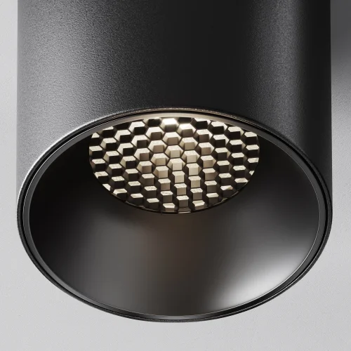 Светильник накладной LED Alfa LED C064CL-12W4K-RD-B Maytoni чёрный на 1 лампу, основание чёрное в стиле хай-тек современный круглый фото 3