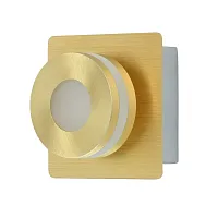 Бра LED Пунктум 549020201 DeMarkt золотой матовый золото на 1 лампу, основание матовое золото в стиле хай-тек 
