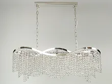 Люстра подвесная 10559+4/S Newport прозрачная на 13 ламп, основание никель в стиле классический современный американский 