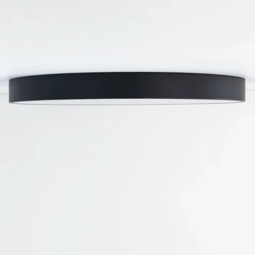Светильник потолочный LED RGB с пультом Купер CL724105G1 Citilux белый 1 лампа, основание чёрное в стиле современный хай-тек минимализм с пультом фото 3