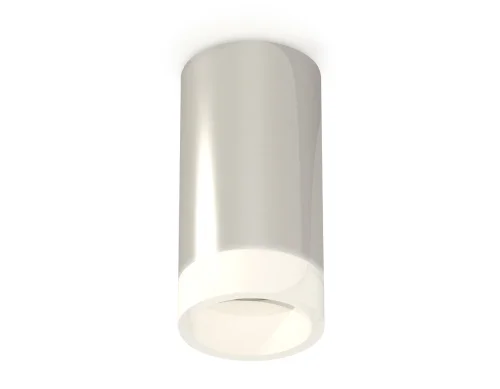 Светильник накладной Techno spot XS6325041 Ambrella light серебряный 1 лампа, основание серебряное в стиле современный круглый