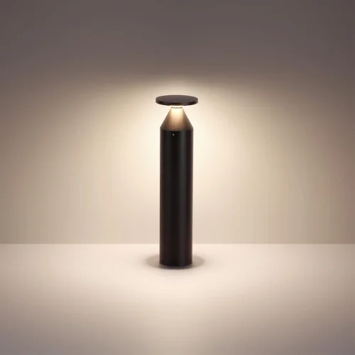 Парковый светильник LED Coil 7119/12GL Odeon Light уличный IP65 чёрный на 1 лампу, плафон чёрный в стиле хай-тек современный LED фото 4