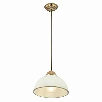 Светильник подвесной Адриана CL405113 Citilux белый 1 лампа, основание бронзовое в стиле классический 